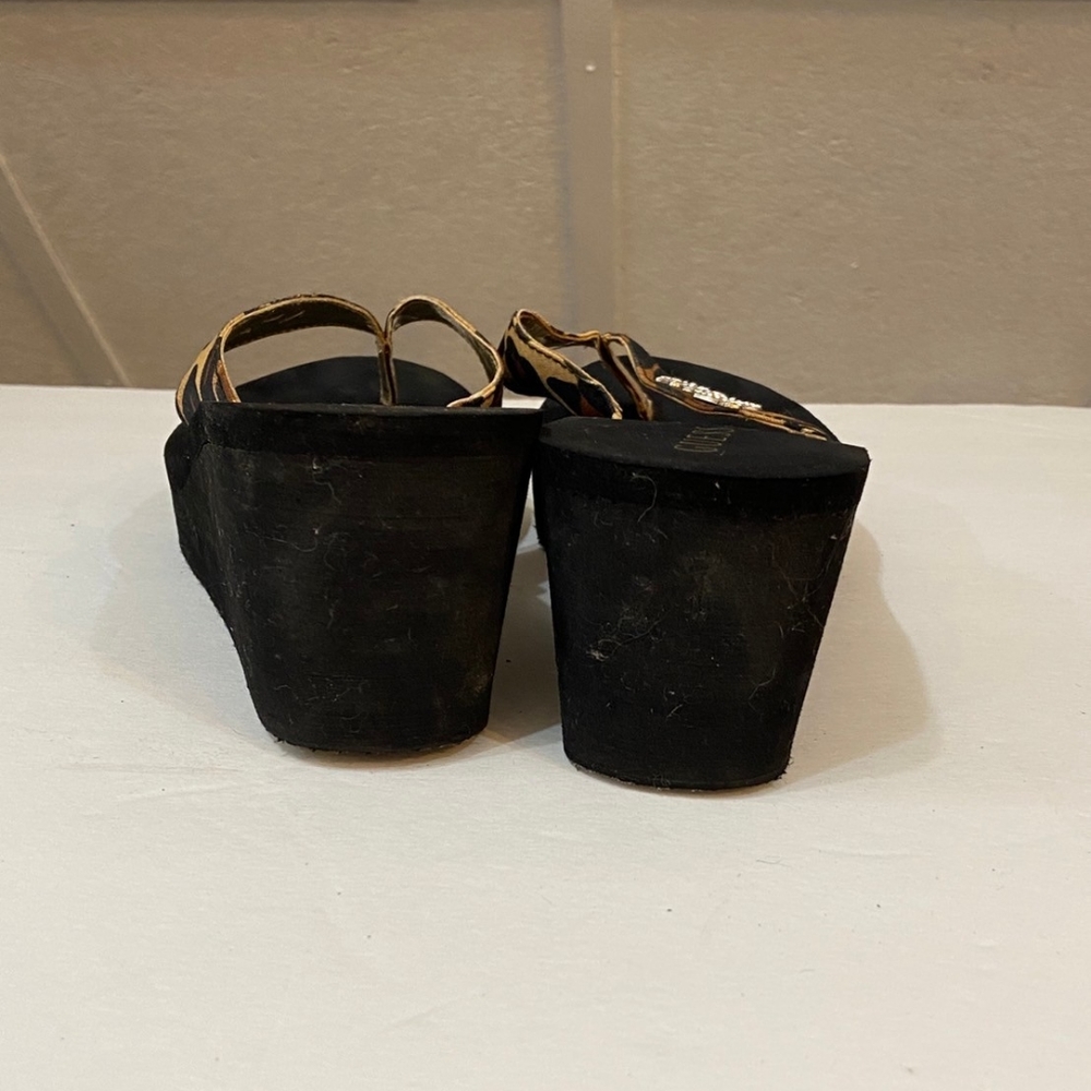 Guess, Animal Print Platform Flip Flops - Size 7.5 - image 6